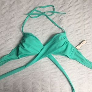 NWT Victoria’s Secret Wrap Halter Swim Suit 34B